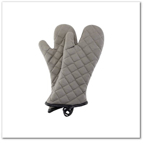 Oven Mitts Pair of Quilted Terry Cloth